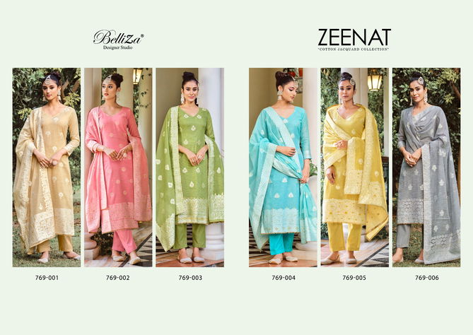 Zeenat Vol 1 By Belliza Cotton Dress Material Catalog